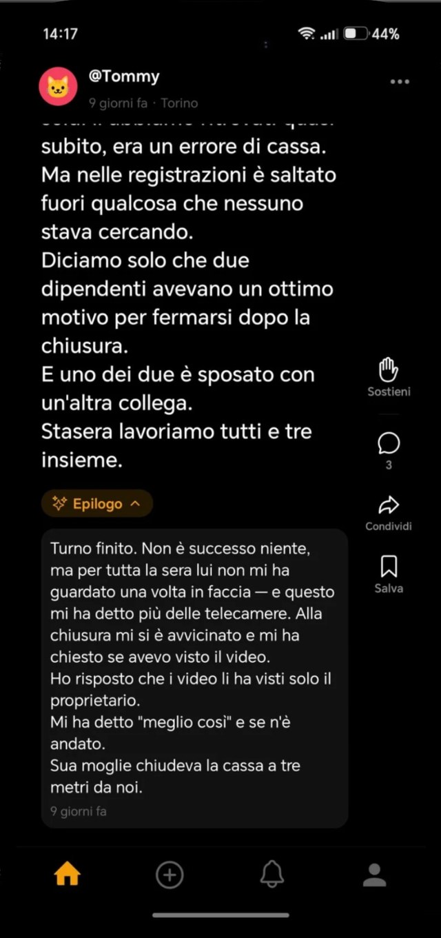 L’epilogo aperto in fondo a una storia, dove l’autore racconta com’è finita davvero